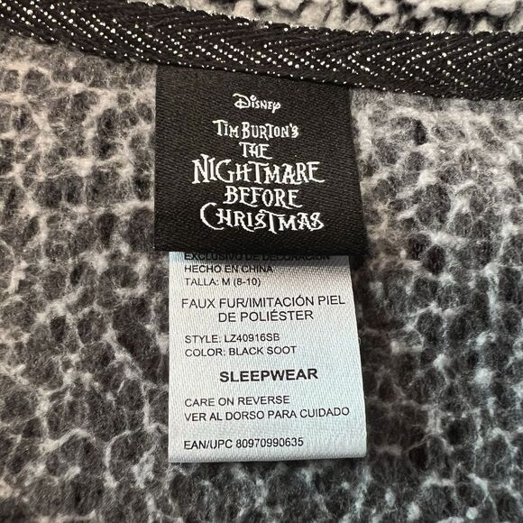Disney The Nightmare Before Christmas Jack Skellington Santa Sherpa Top Medium - Picture 3 of 14